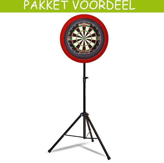 Afbeelding van het spel Mobiele Dartbaan VoordeelPakket Basic - Pro SFB-Dartbordverlichting Basic (Rood)