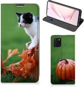 Hoesje Geschikt voor Samsung Galaxy Note 10 Lite Flip Case Kitten
