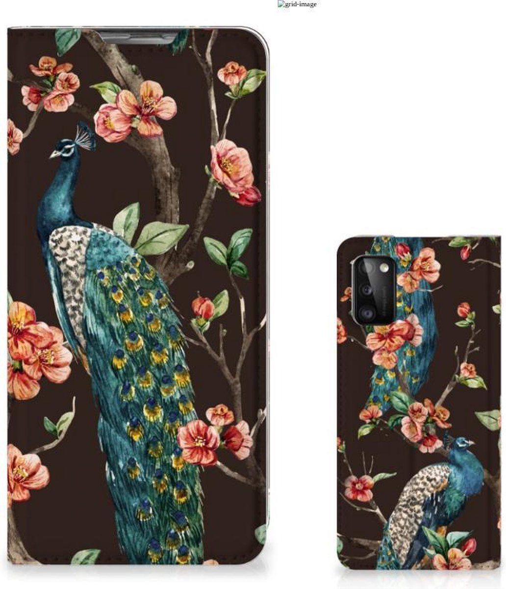 Samsung Galaxy A41 Hoesje maken Pauw met Bloemen