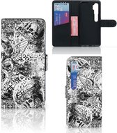 Telefoonhoesje Xiaomi Mi Note 10 Pro Wallet Case Skulls Angel