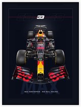 Max Verstappen (Red Bull Racing F1 2020) - Foto op Akoestisch paneel - 90 x 120 cm