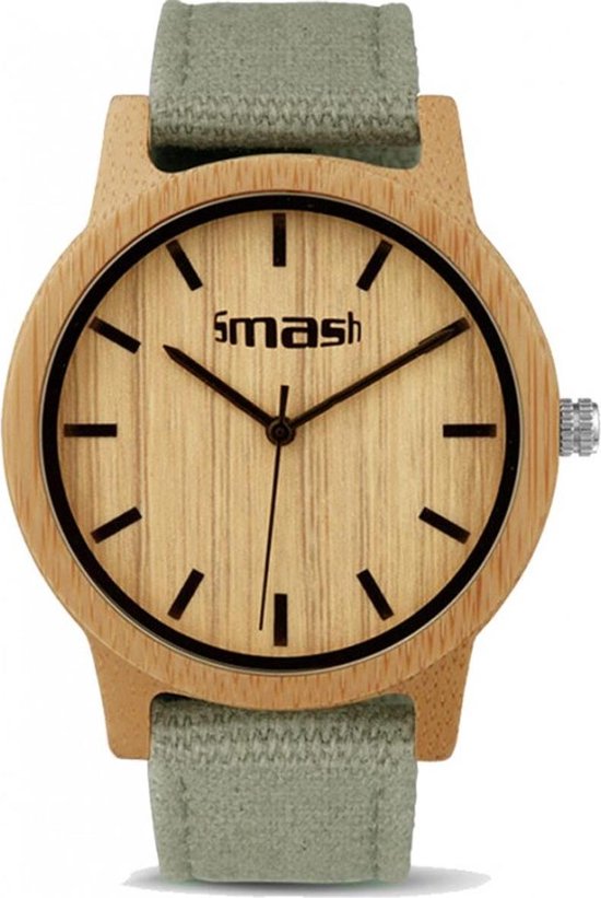 Bol Horloge Hout Heren TiMEBOO Bamboe Houten Horloge Heren BIG Bol