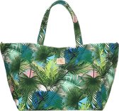 PE Florence Palm shopper green