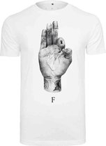 Urban Classics Heren Tshirt -S- FMS Sign Wit