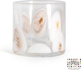 Design vaas Cilinder - Fidrio MARRONE - glas, mondgeblazen - hoogte 15 cm