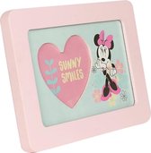 Disney Fotolijstje Minnie Mouse Meisjes 18 Cm Hout Roze/mint