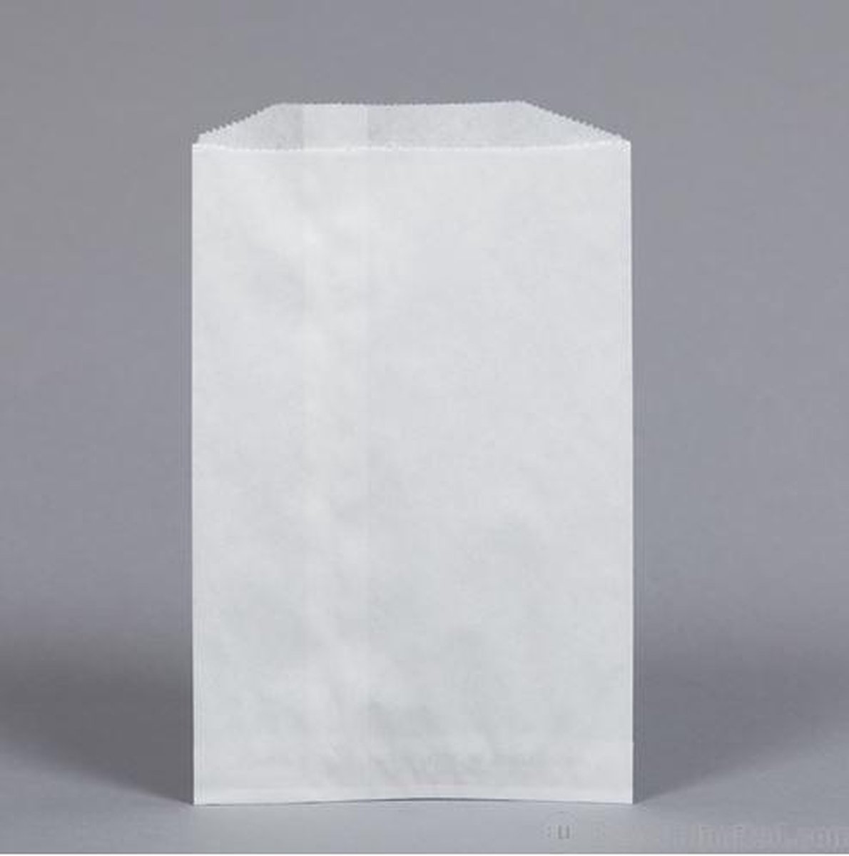 Zakken Papier Wit 26x34cm Gebleekt Kraft 50grs (100 stuks)