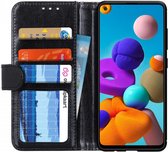 Samsung Galaxy A21s Crazy Portemonnee Hoesje Zwart