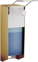 relaxdays desinfectie dispenser - voor desinfectiemiddel - zeepdispenser - 1000 ml - pomp