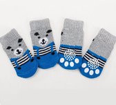 Hiden | Honden Sokken - Puppy sokken - Honden kleding - Katoenen sokken - Dierensokken - Kleding | Blauw