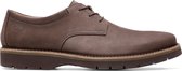 Clarks - Heren schoenen - Bayhill Plain - G - dark brown nub - maat 7,5