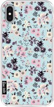 Casetastic Apple iPhone XS Max Hoesje - Softcover Hoesje met Design - Flowers Pastel Print