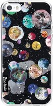 Casetastic Apple iPhone 5 / iPhone 5S / iPhone SE Hoesje - Softcover Hoesje met Design - Cosmic Black Print