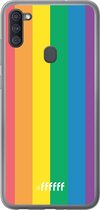 Samsung Galaxy A11 Hoesje Transparant TPU Case - #LGBT #ffffff