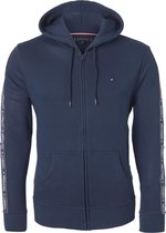 Tommy Hilfiger hoodie jacket - heren sweatvest middeldik - blauw - Maat: S