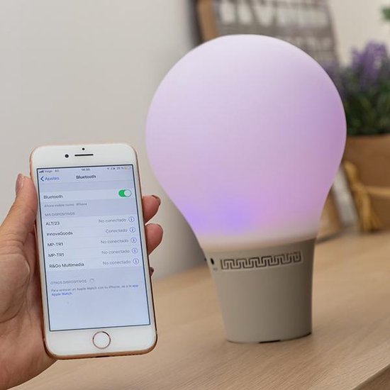 Siliconen Led Touch Lamp Met Luidspreker Silitone Innovagoods Bol Com Siliconen Led Touch Lamp Met, Led Bulb For Touch Lamp