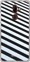 Nokia 7 Plus Hoesje Transparant TPU Case - Mono Tiles #ffffff
