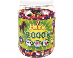 Hama Strijkkralenton - 9000 stuks in primaire kleuren