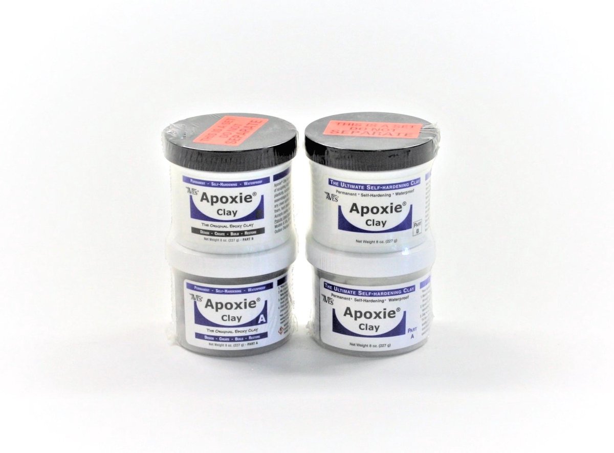 Apoxie Clay - Gewicht: 1 lb (454 gram), Kleur: Wit