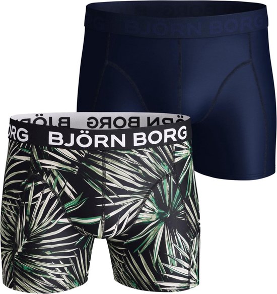 Björn Borg Microfiber boxers - 2-pack uni en print - Maat: XL | bol.com