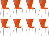 CLP Calisto - 8x Bezoekersstoel oranje
