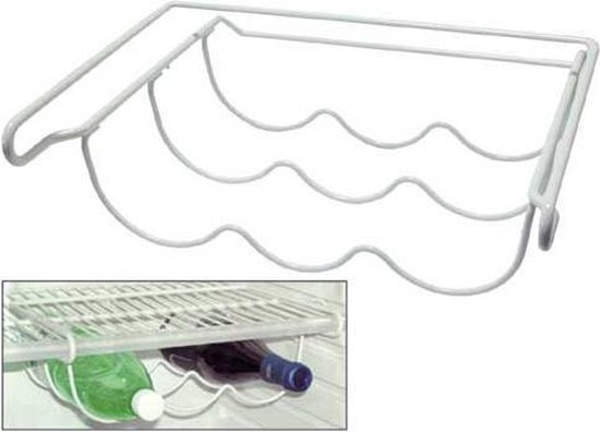 paraplu Snel Productiecentrum Flessenrek hangend aan schap - 3 flessen - 333x300x100mm flessen rek  koelkast Universeel | bol.com
