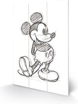 Disney Mickey Mouse & Friends - Mickey Mouse Houten Wandbord - 29,5 x 20 cm