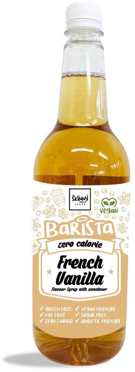 Skinny Foods Barista Syrup (1000ml) French Vanilla - Functionele voeding - Sauzen/Siropen