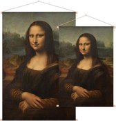 Mona Lisa, Leonardo da Vinci - Foto op Textielposter - 90 x 135 cm