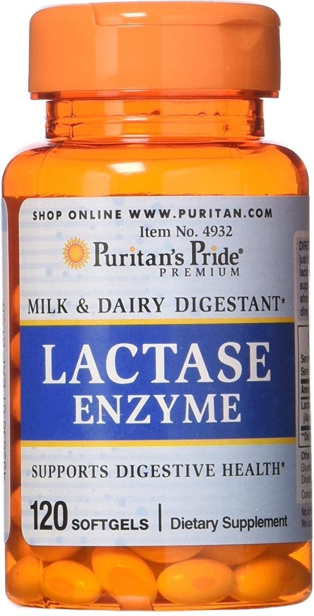 Puritan's Pride Super Lactase Enzyme 125 mg