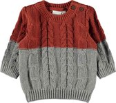 Name it trui jongens - grijs - NBMovenne - maat 68