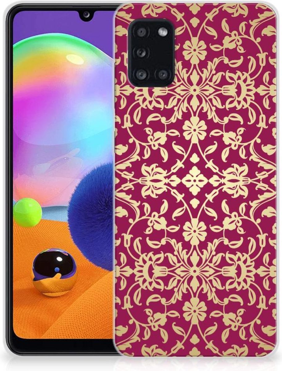 Siliconen Hoesje Samsung Galaxy A31 Barok Pink