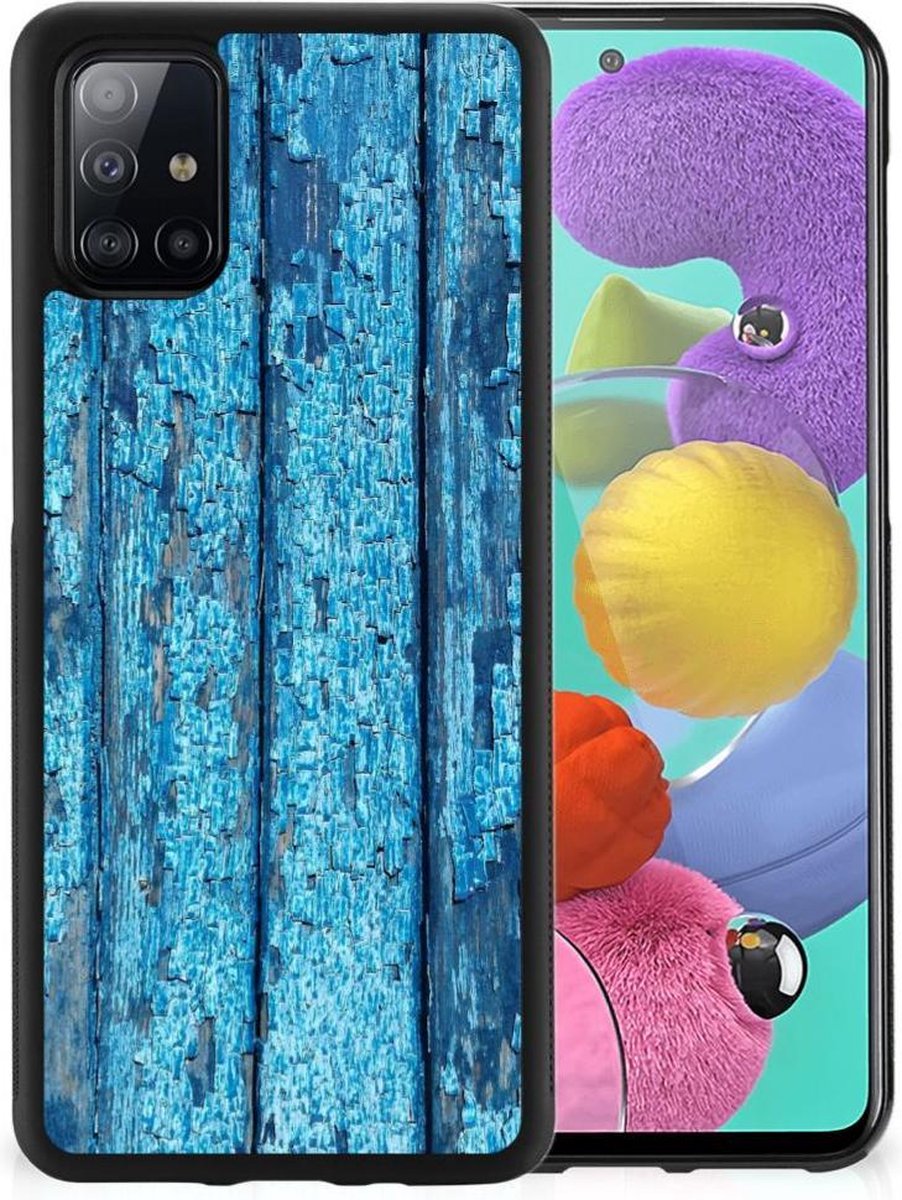 Samsung Galaxy A51 Grip Case Wood Blue