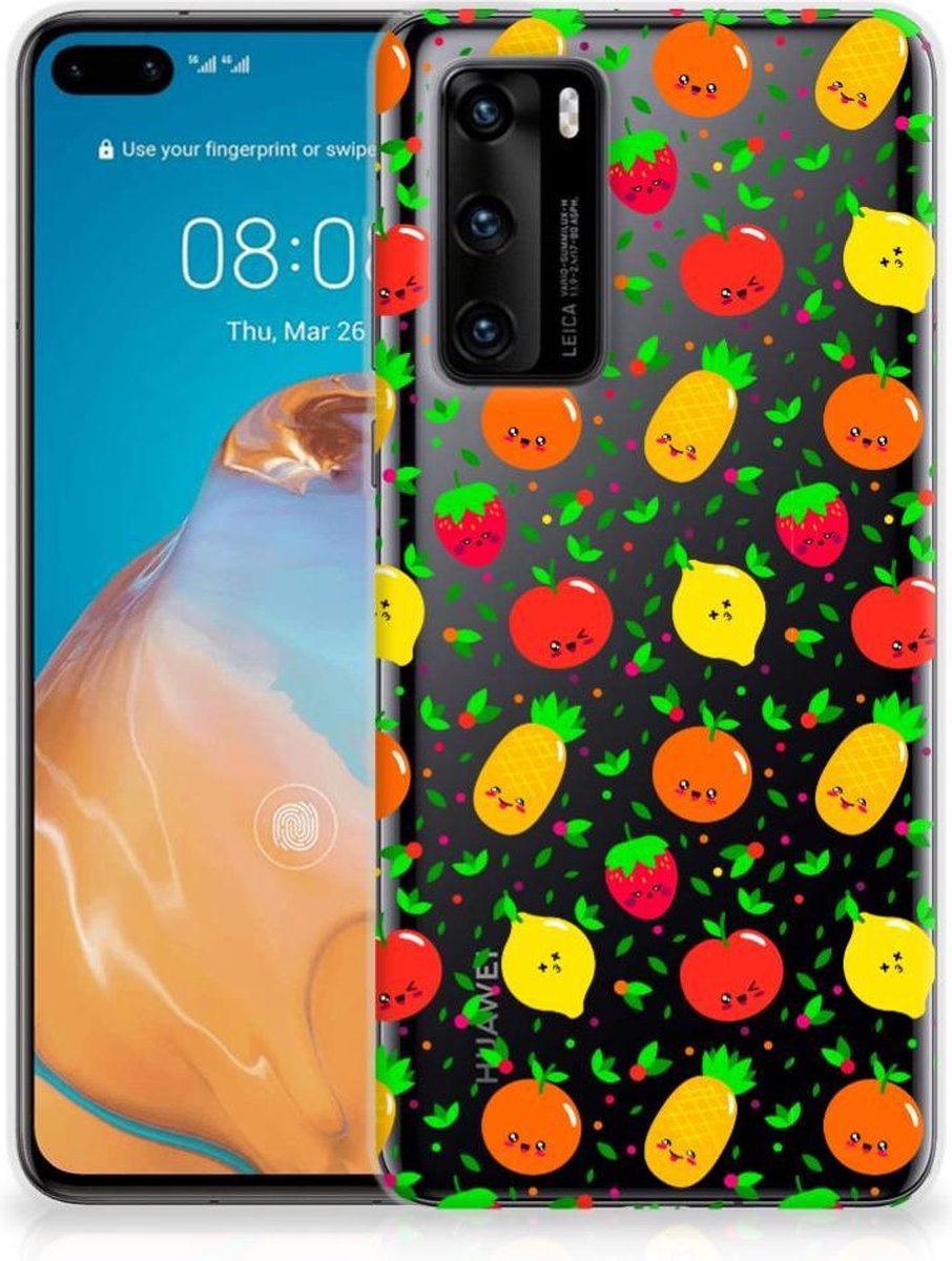 Huawei P40 Siliconen Case Fruits