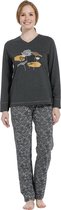 Pastunette tricot dames pyjama Cassandra - 54 - Grijs