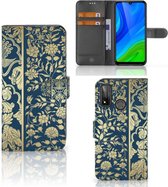 Foto hoesje Huawei P Smart 2020 Telefoon Case Beige Flowers