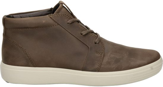 ECCO Soft 7 Heren Veterschoenen - Bruin - Maat 42 | bol.com