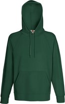 Fruit Of The Loom Heren Lichtgewicht Sweatshirt Met Capuchon / Hoodie (240 GSM) (Bottle Groen)