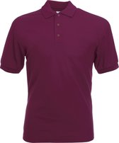 Fruit Of The Loom Heren 65/35 Pique Poloshirt Korte Mouwen (Bordeaux)