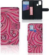 Hoesje ontwerpen Geschikt voor Samsung Galaxy M31 GSM Hoesje Swirl Pink