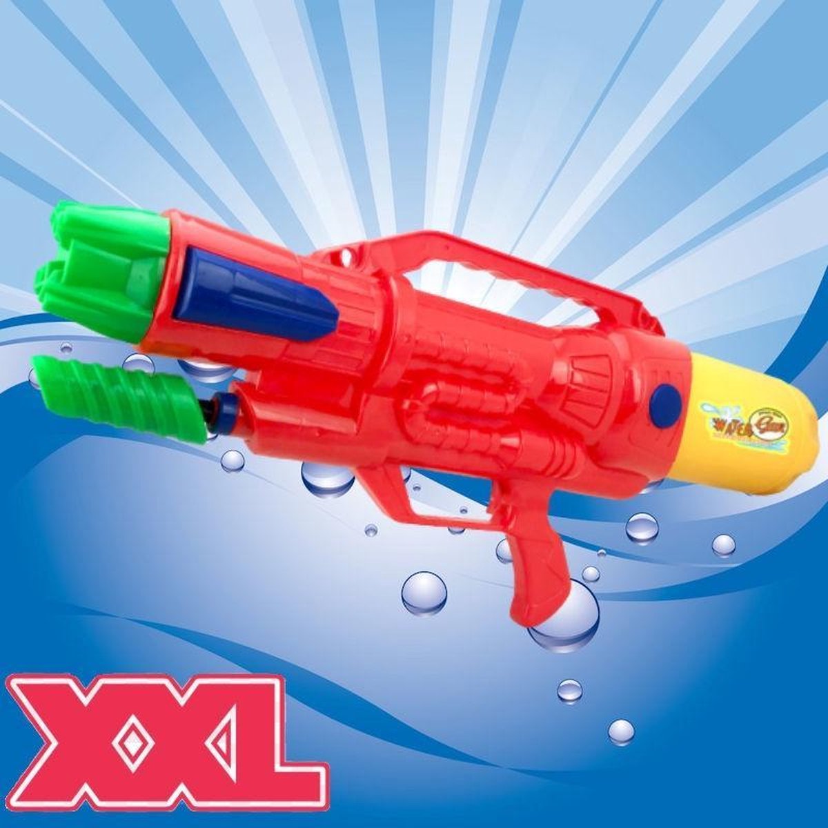 Decopatent® XL Super Soaker Waterpistool - 1.8 L - Waterpistool Jongens & Meisjes - Groot Watergeweer - 63.5 x 10 x 26 Cm - Rood