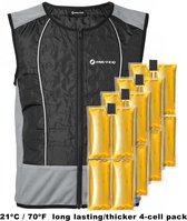 Inuteq Inuteq Compleet BodyCool Hybrid PCM + H2O Koelvest - Maat: XL - Kleur: Zwart Maat: XL -Zwart - 21C / 4 Cell