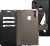 Mobiparts hoesje geschikt voor Huawei P Smart Plus (2018) - Wallet/Boekhoesje - Eco Leer - Magneet Sluiting - Opberg vakken - Zwart