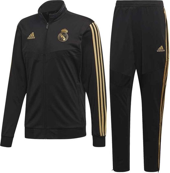 Adidas Real Madrid Trainingspak - Maat 128 - Unisex - zwart/ goud | bol