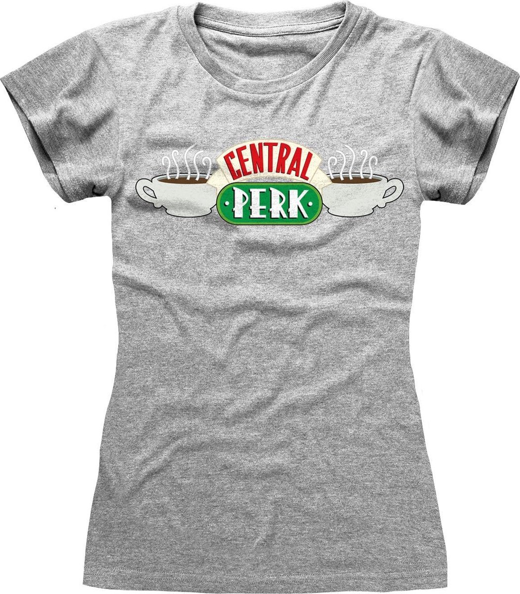 Friends - Central Perk Fitted T-Shirt Grijs