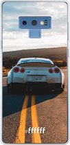Samsung Galaxy Note 9 Hoesje Transparant TPU Case - Silver Sports Car #ffffff