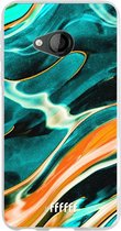HTC U Play Hoesje Transparant TPU Case - Fresh Waves #ffffff