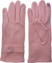 Clayre & Eef handschoenen 8x24cm roze