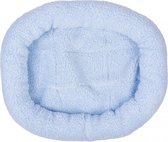 Duvo+ Mand ovaal schapenvacht Blauw 40x45cm