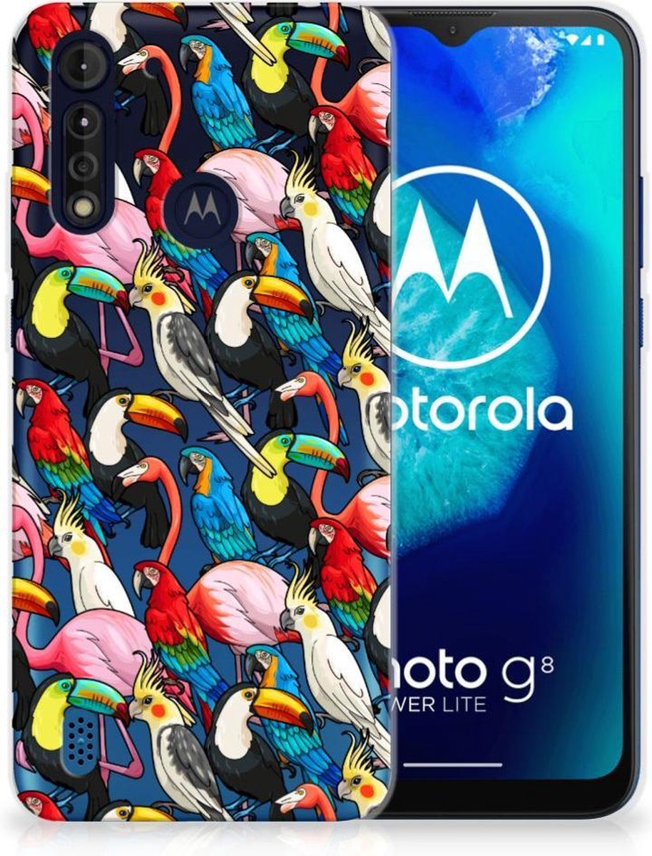 Motorola Moto G8 Power Lite TPU Hoesje Birds